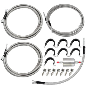 JkorkM front packaging showing complete fuel line kit and benefit of ready parts