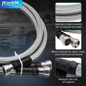 JkorkM installed underhood view demonstrating easier routing and fitment benefit