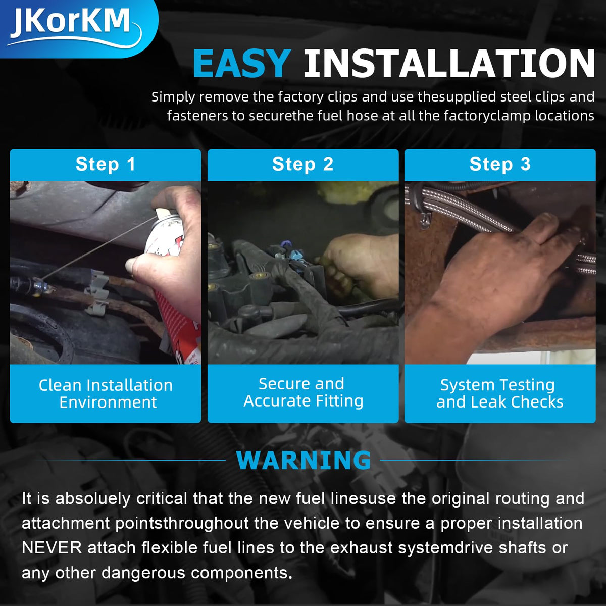 JkorkM length scale comparison showing pre-cut fitment and installation time savings