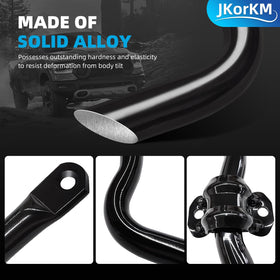 JkorkM stabilizer bar size comparison beside a ruler for scale clarity