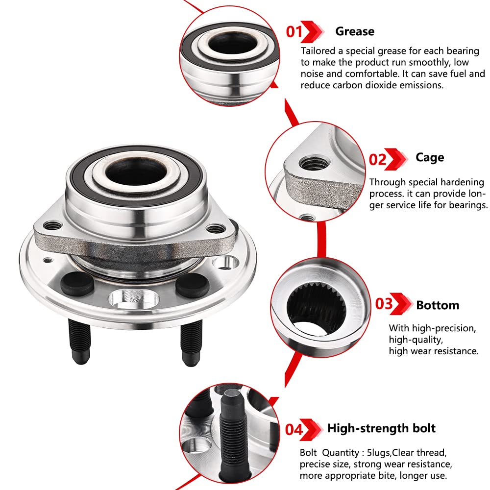 JLEO five-lug face with bearing ready to restore smooth wheel rotation