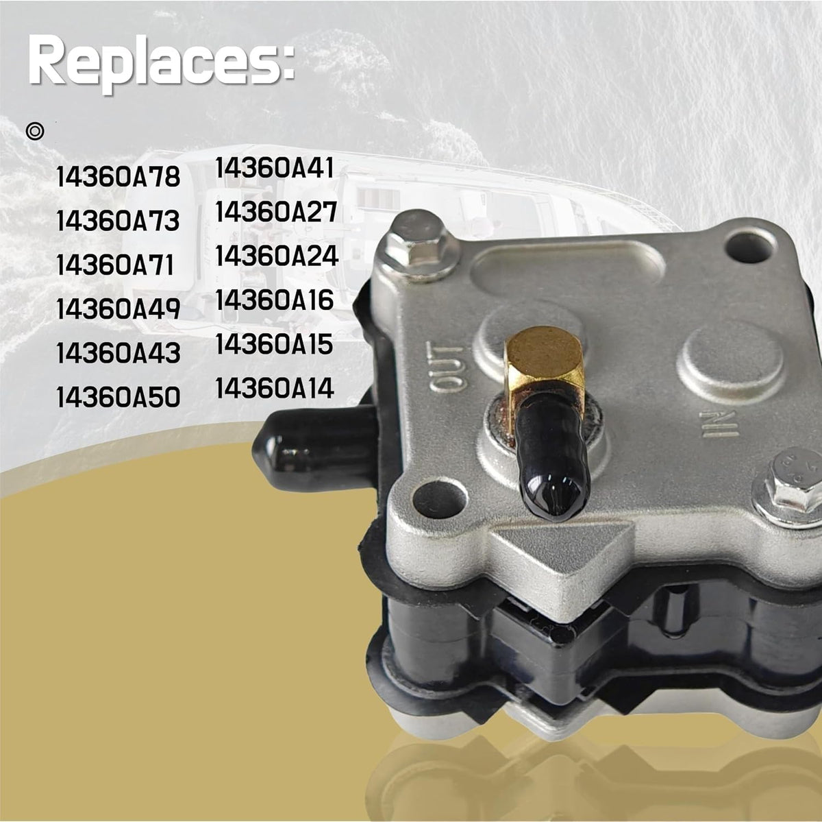 JLM MARINE close-up diaphragm detail highlighting consistent fuel delivery