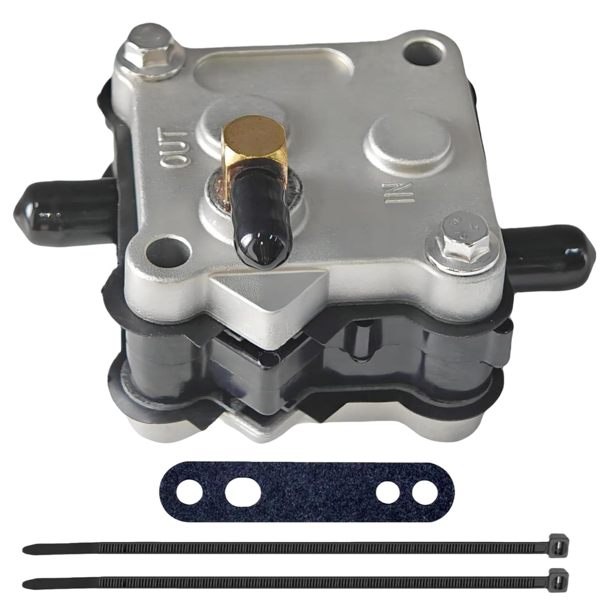 JLM MARINE fuel pump front assembly showing durable finish and reliable fit