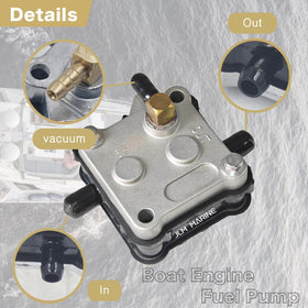 JLM MARINE side mounting flange view showing corrosion-resistant hardware