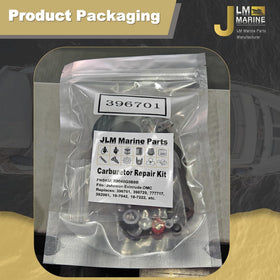 JLM MARINE kit parts beside a ruler demonstrating compact sizes and easy storage benefit