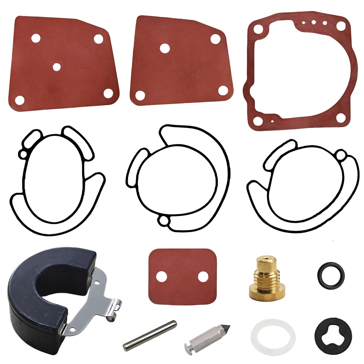 JLM MARINE close-up of gaskets and diaphragms showing part quality and fitment benefit