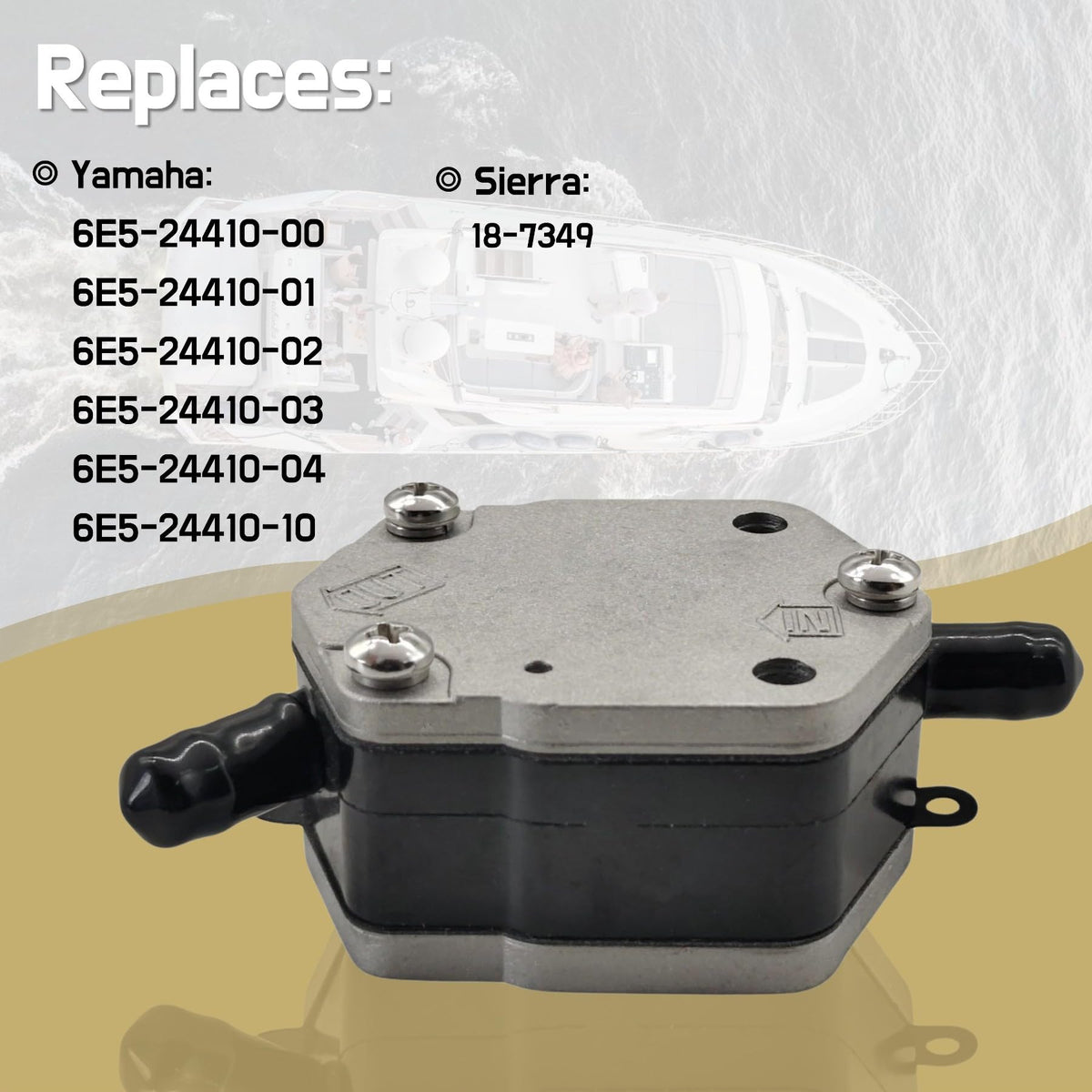 JLM MARINE aluminum body close-up showing machined surface and corrosion-resistant material for longer service life
