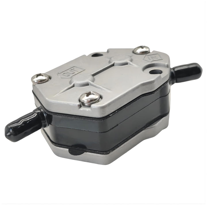 JLM MARINE fuel pump front view showing compact design and reliable fit