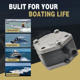 JLM MARINE pump installed on a Yamaha outboard demonstrating correct placement and restored fuel delivery