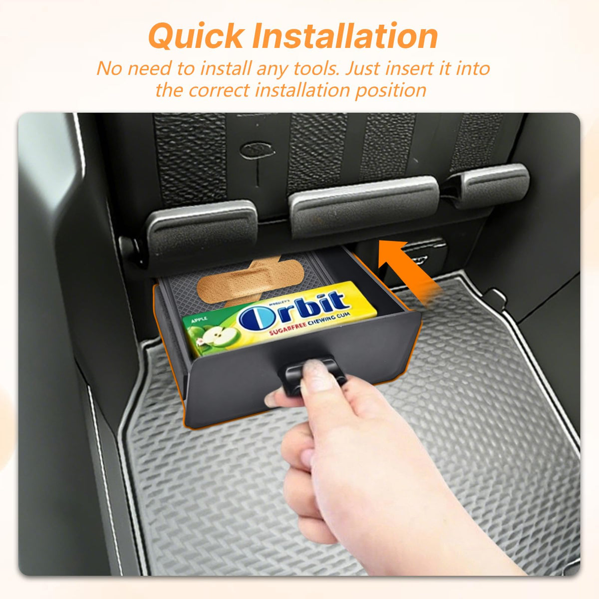 JLQP drawer in truck lifestyle shot improving interior tidiness benefit