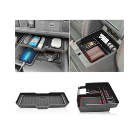 JLQP front center console assembled showing neat organization and quick access