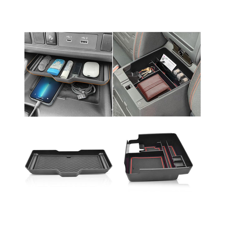 JLQP front center console assembled showing neat organization and quick access