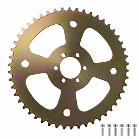 JMCHstore 50T sprocket front face showing bolt pattern and teeth, durable fit