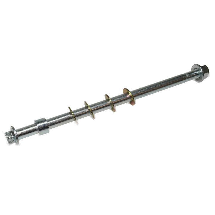 JMCHstore rear axle front profile showing hardened-steel shaft and corrosion-resistant finish for durability