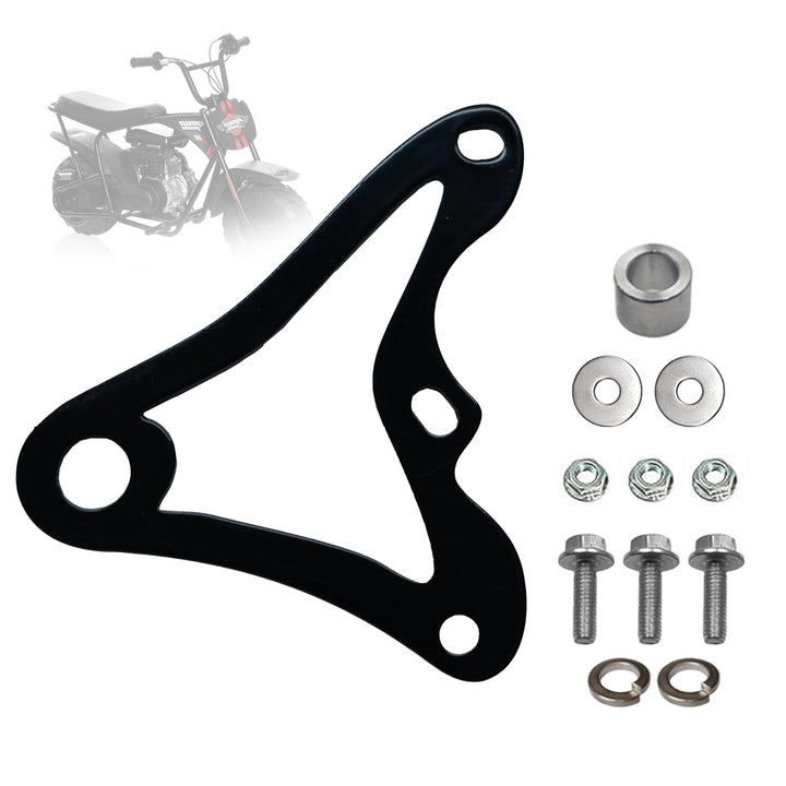 JMCHstore bracket front view showing bolt‑on fit and improved stopping power