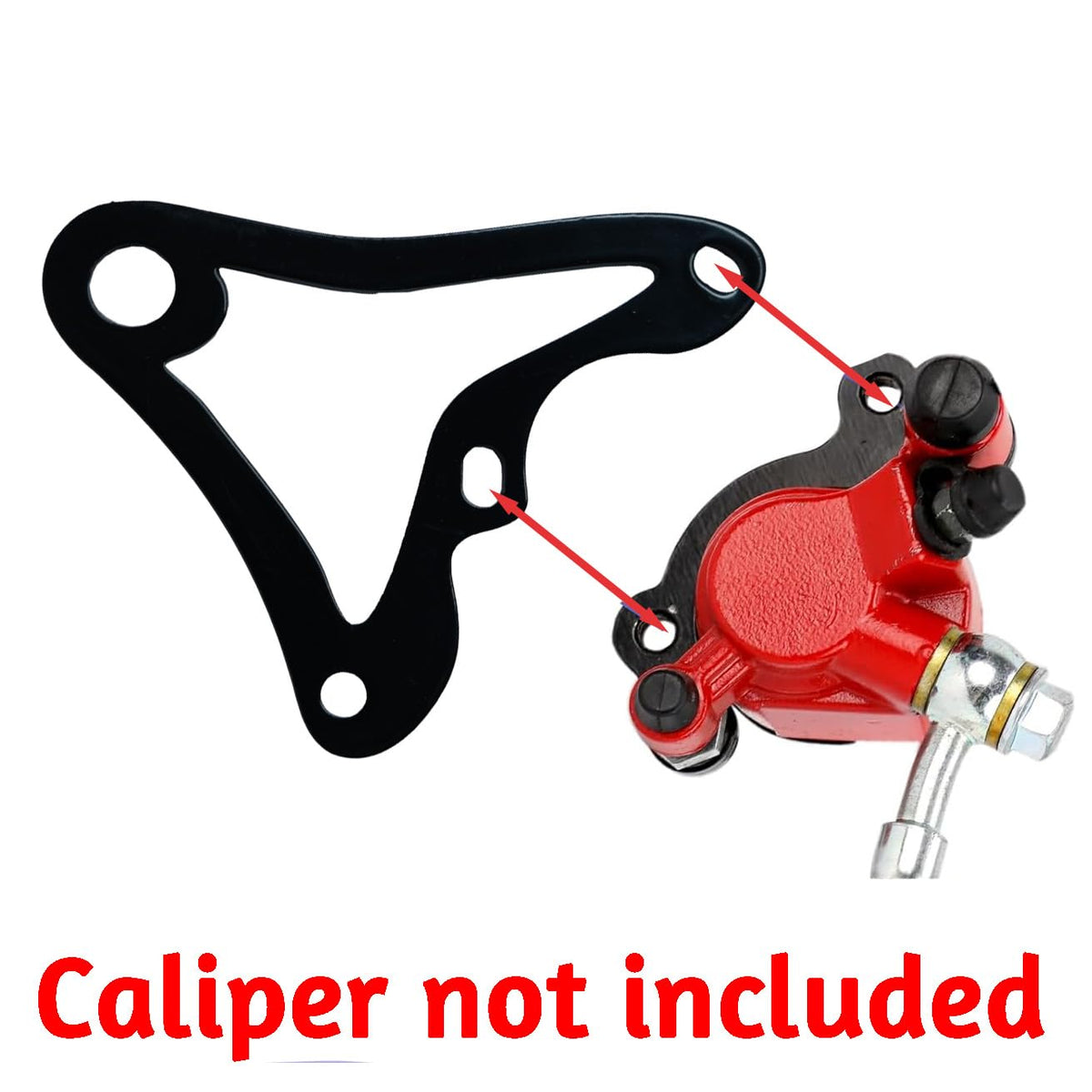 JMCHstore bracket mounted on mini bike wheel illustrating secure hydraulic conversion