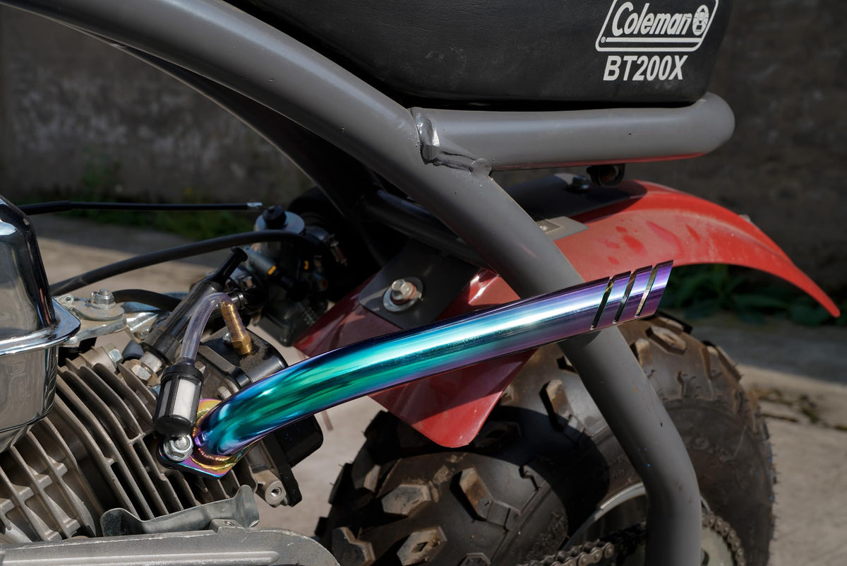 JMCHstore TIG weld detail on exhaust pipe demonstrating strong construction and longevity