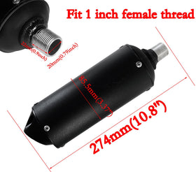 JMCHstore muffler close-up of exhaust outlet highlighting optimized flow benefit