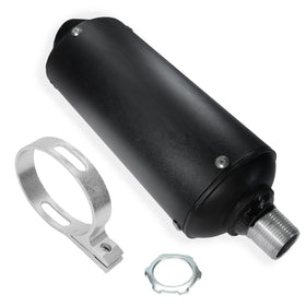 JMCHstore muffler front profile showing compact design and visual durability benefit