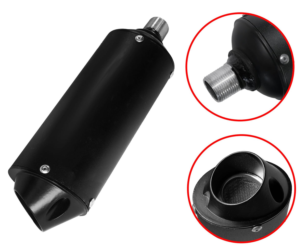 JMCHstore muffler package contents with lock ring and clip for easy installation benefit