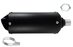 JMCHstore muffler thread and stainless lock ring close-up ensuring vibration-resistant fit