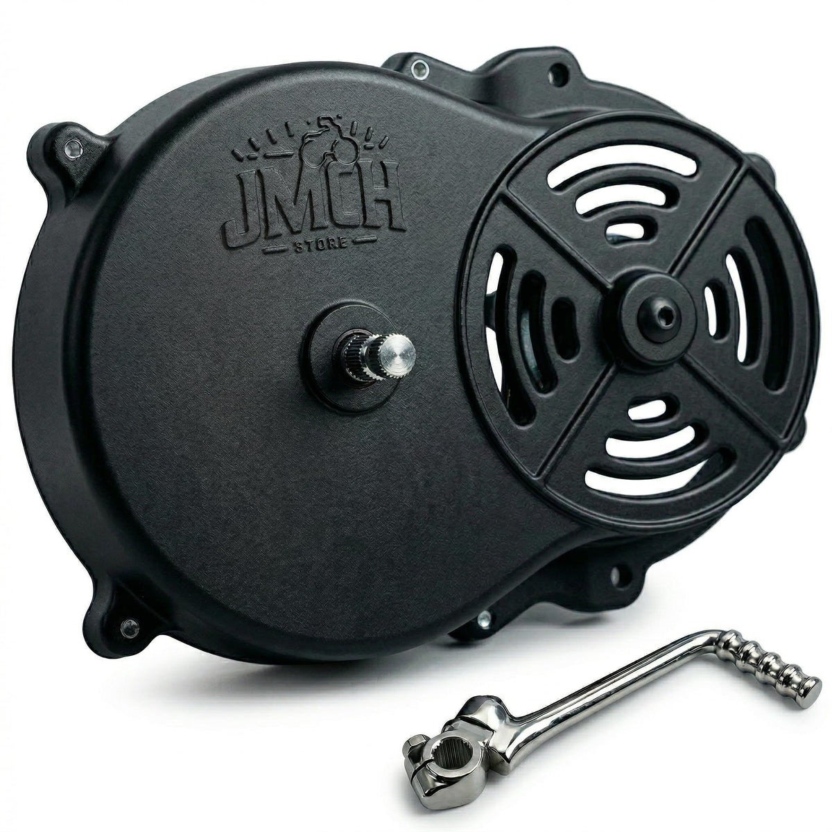 JMCHstore front view of pedal starter showing fit and easy start benefit