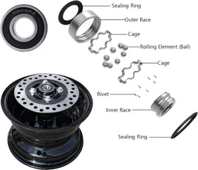 JMCHstore pre-mounted disc and bearing detail for faster installation
