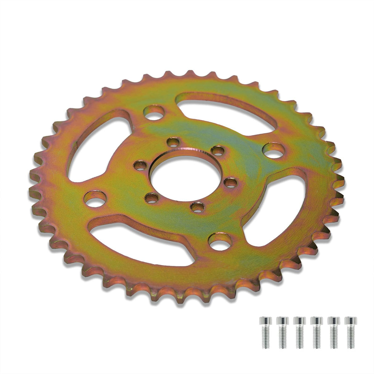 JMCHstore rear sprocket front view showing bolt pattern and fit benefits