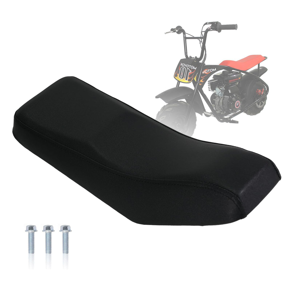 JMCHstore black seat front view showing fit and improved comfort