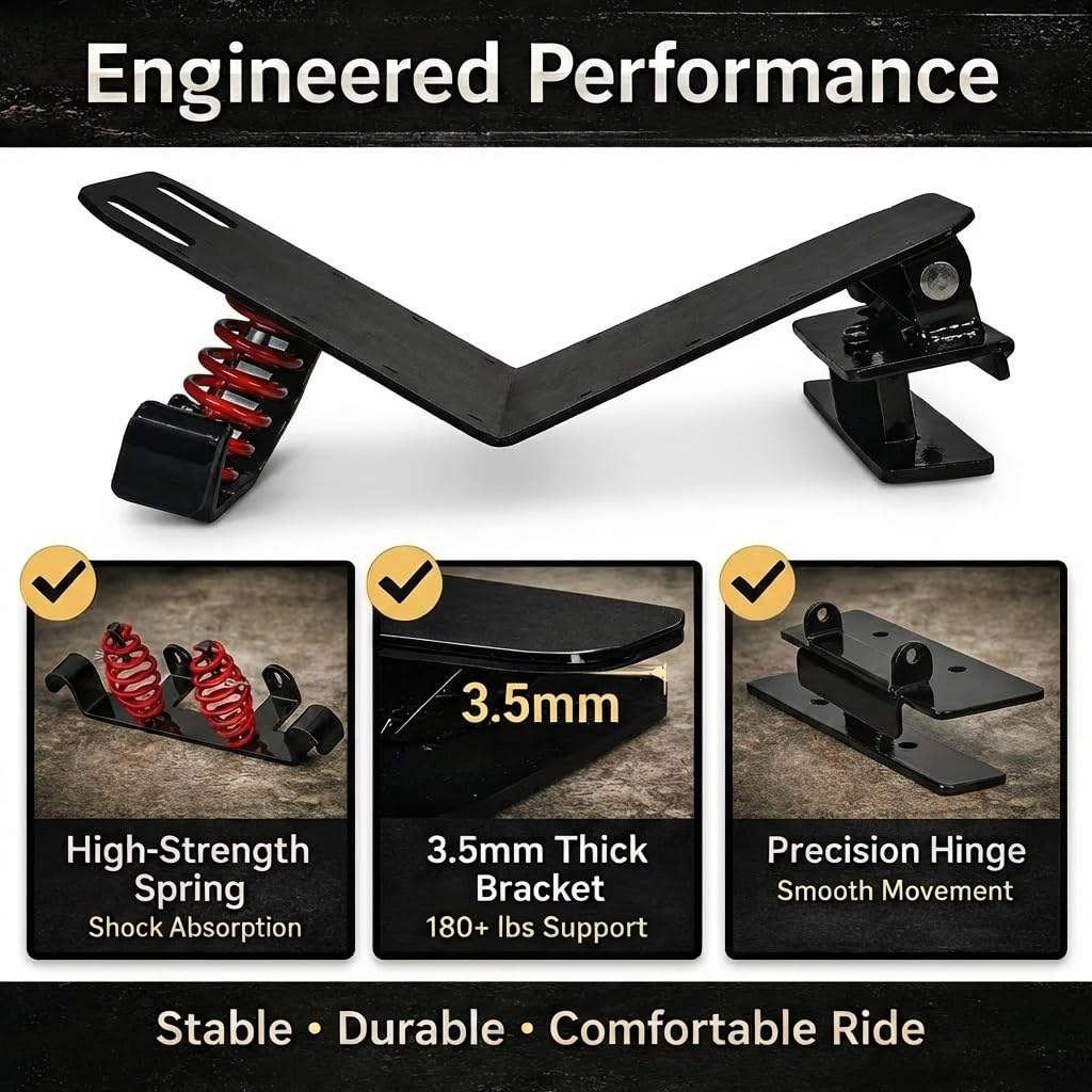 JMCHstore seat support plate top view showing reinforced mounting for safer rides