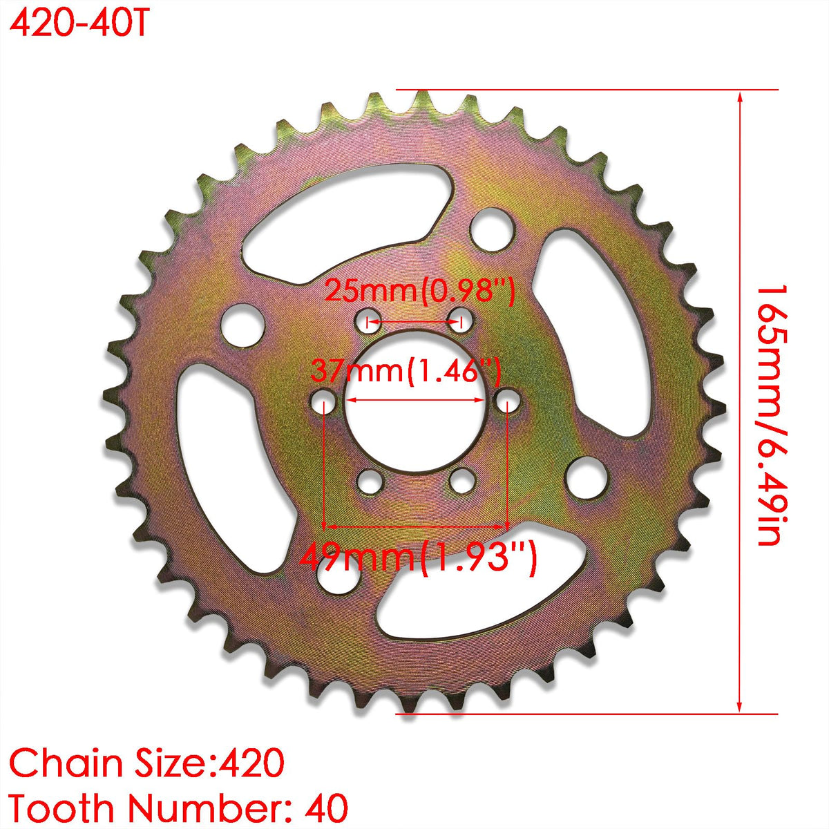 JMCHstore close-up of sprocket teeth reducing chain wear and noise