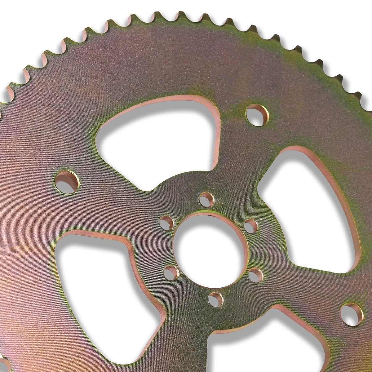 JMCHstore sprocket installed on mini bike rear wheel improving torque