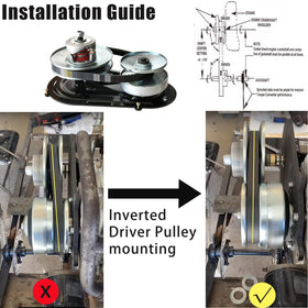 JNDO kit belt and sprockets laid out for quick compatibility check benefit