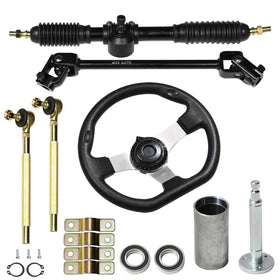 JNDO front assembly view showing full steering kit and easy compatibility