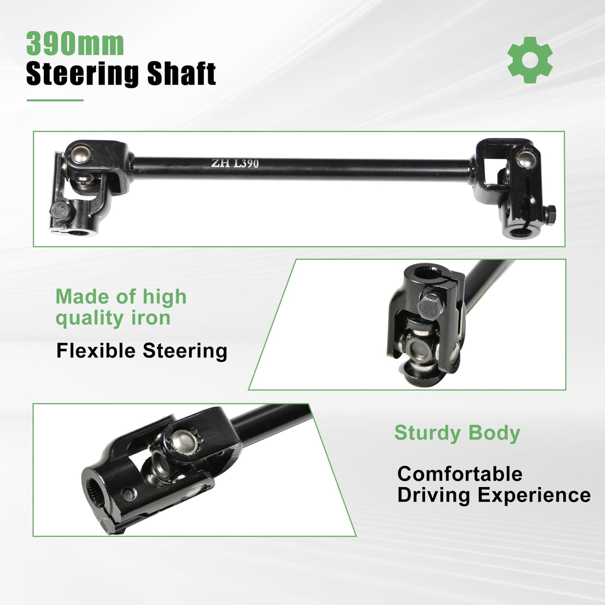 JNDO tie rods and mounting hardware displayed for simple replacement and alignment