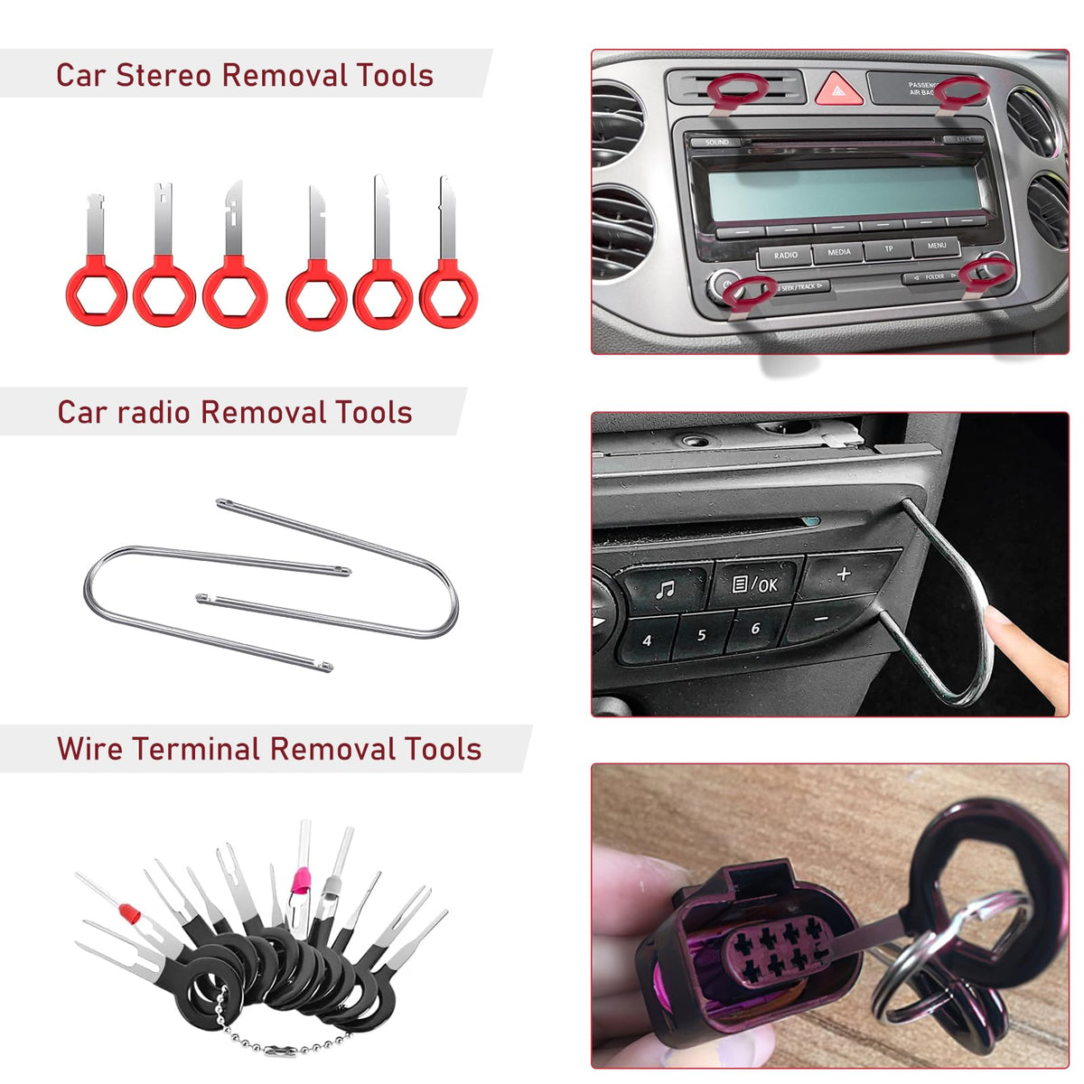 JNLK tools in use removing a car door panel cleanly without damage