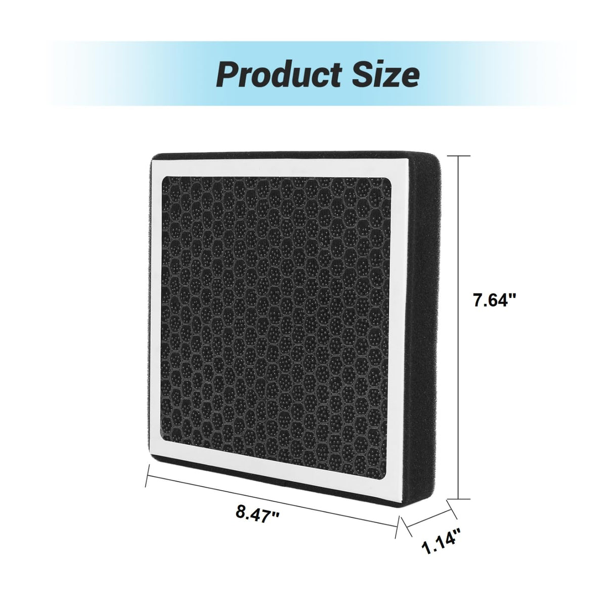 JOGO AUTO activated carbon layer detail, reduces cabin odors and gases