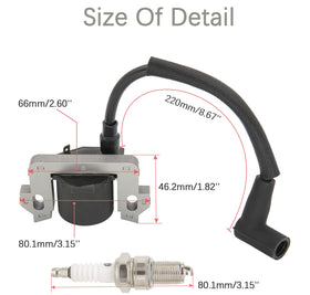 JOHAHTANG kit displaying ignition coil and included spark plug for complete swap