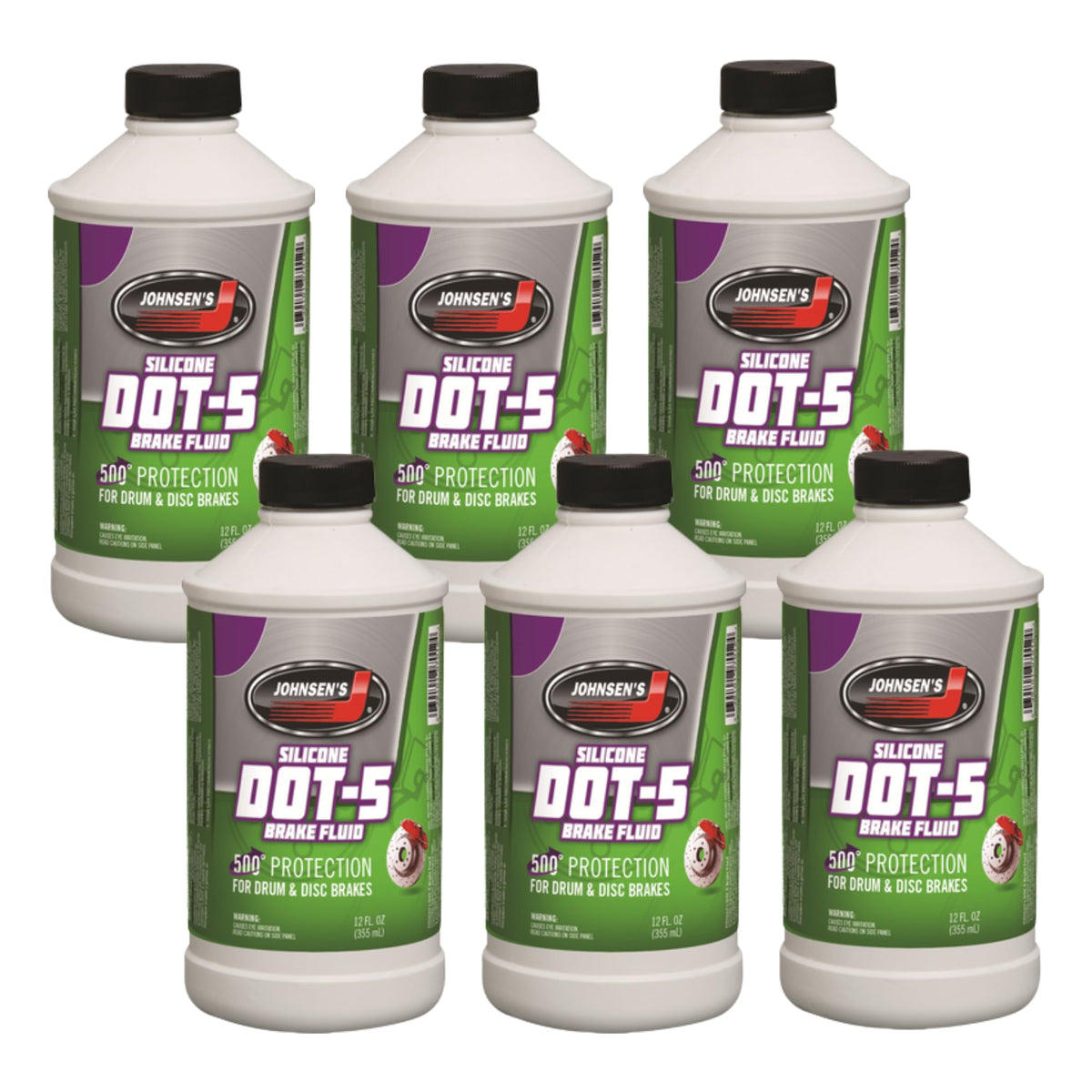 Johnsen's front can showing label and 12 oz size for reliable braking performance