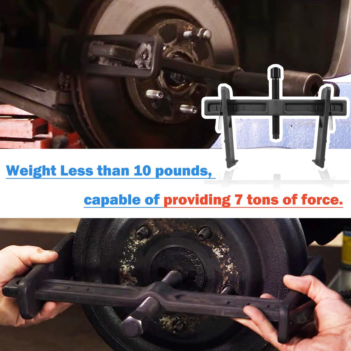johntruck 6980 beside ruler to show spread and reach for size verification