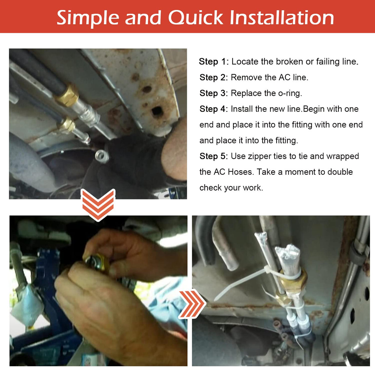 johntruck included nuts spacers studs and zip ties organized for quick install
