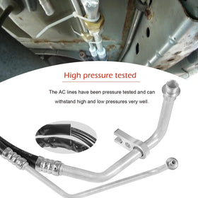 johntruck installed rear AC hoses in minivan demonstrating proper fitment