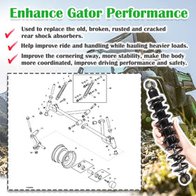 johntruck shock length comparison for correct fit and sizing verification