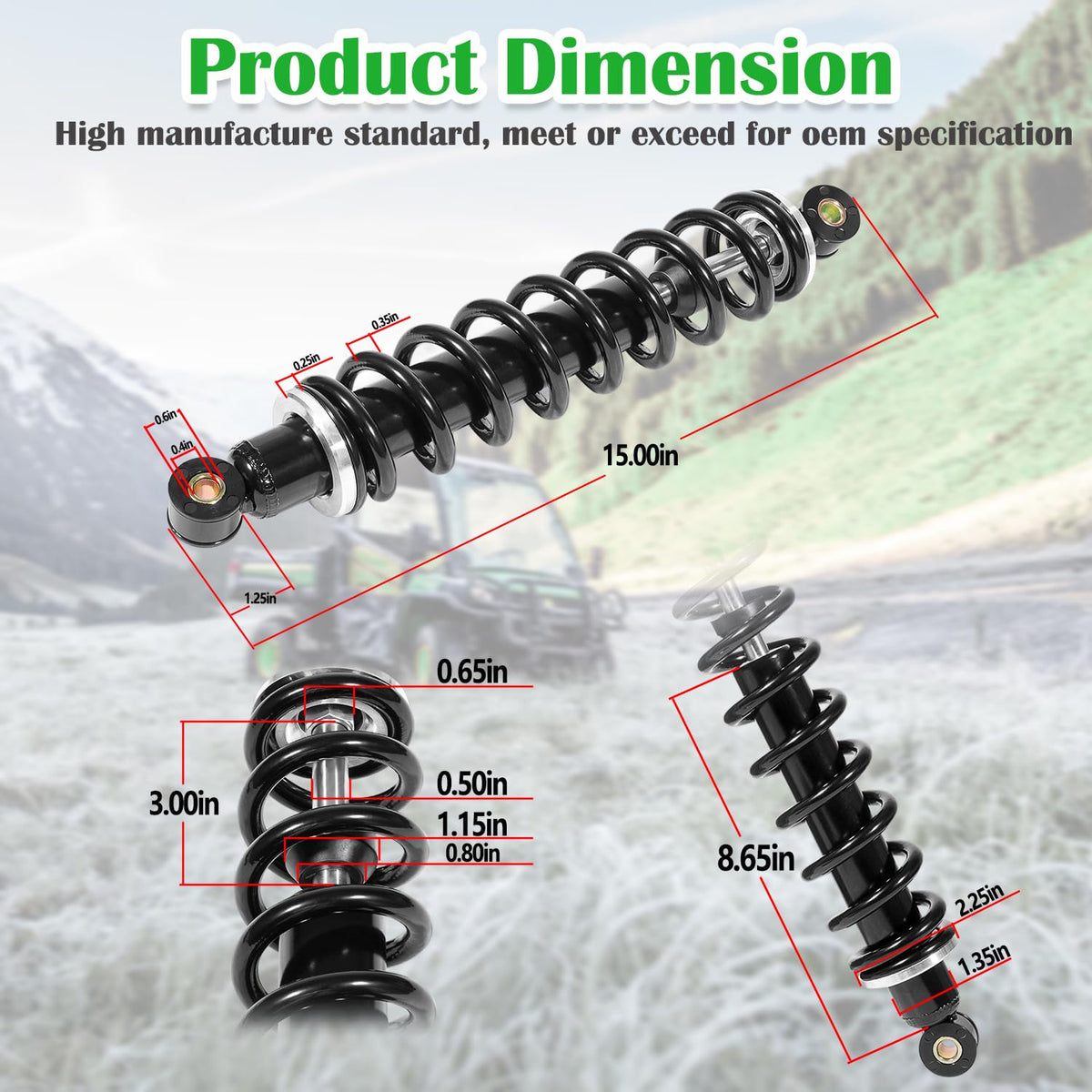 johntruck shock surface texture highlighting durable corrosion protection