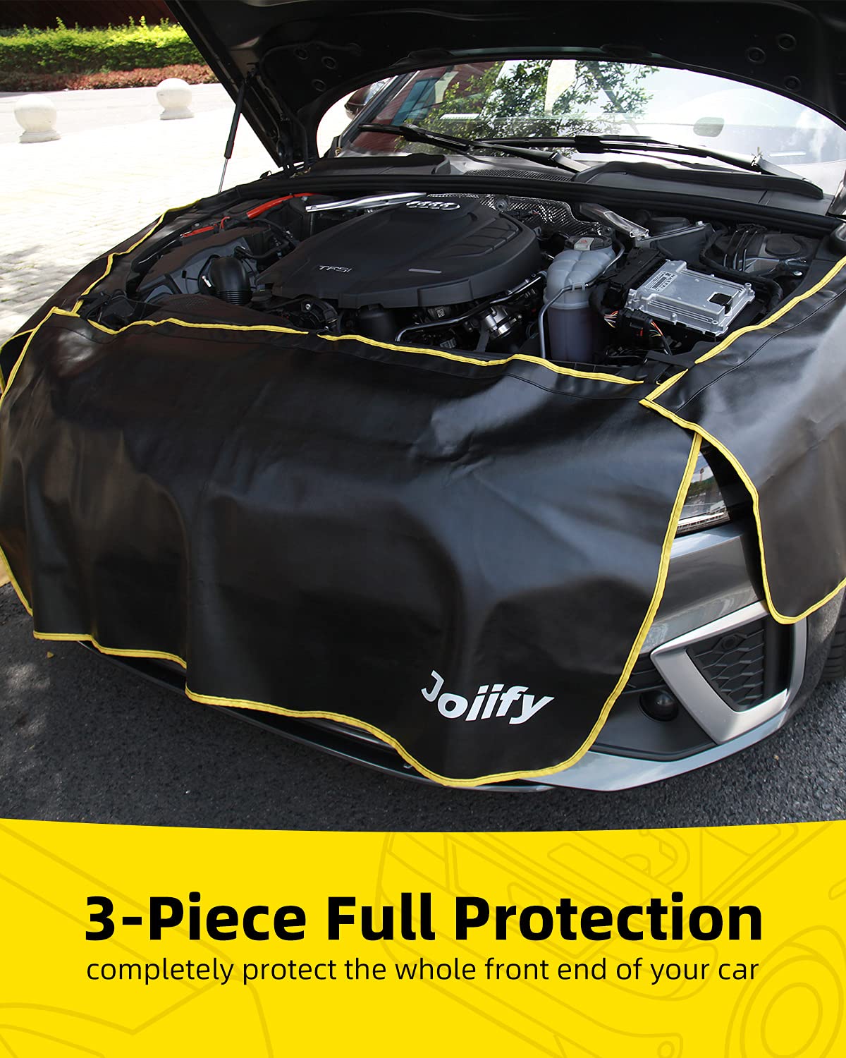 Joiify close-up of microfiber leather stitching and durable finish