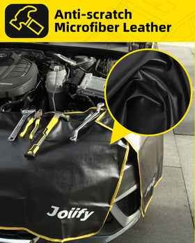 Joiify hook and strap detail enabling secure attachment on non-magnetic panels