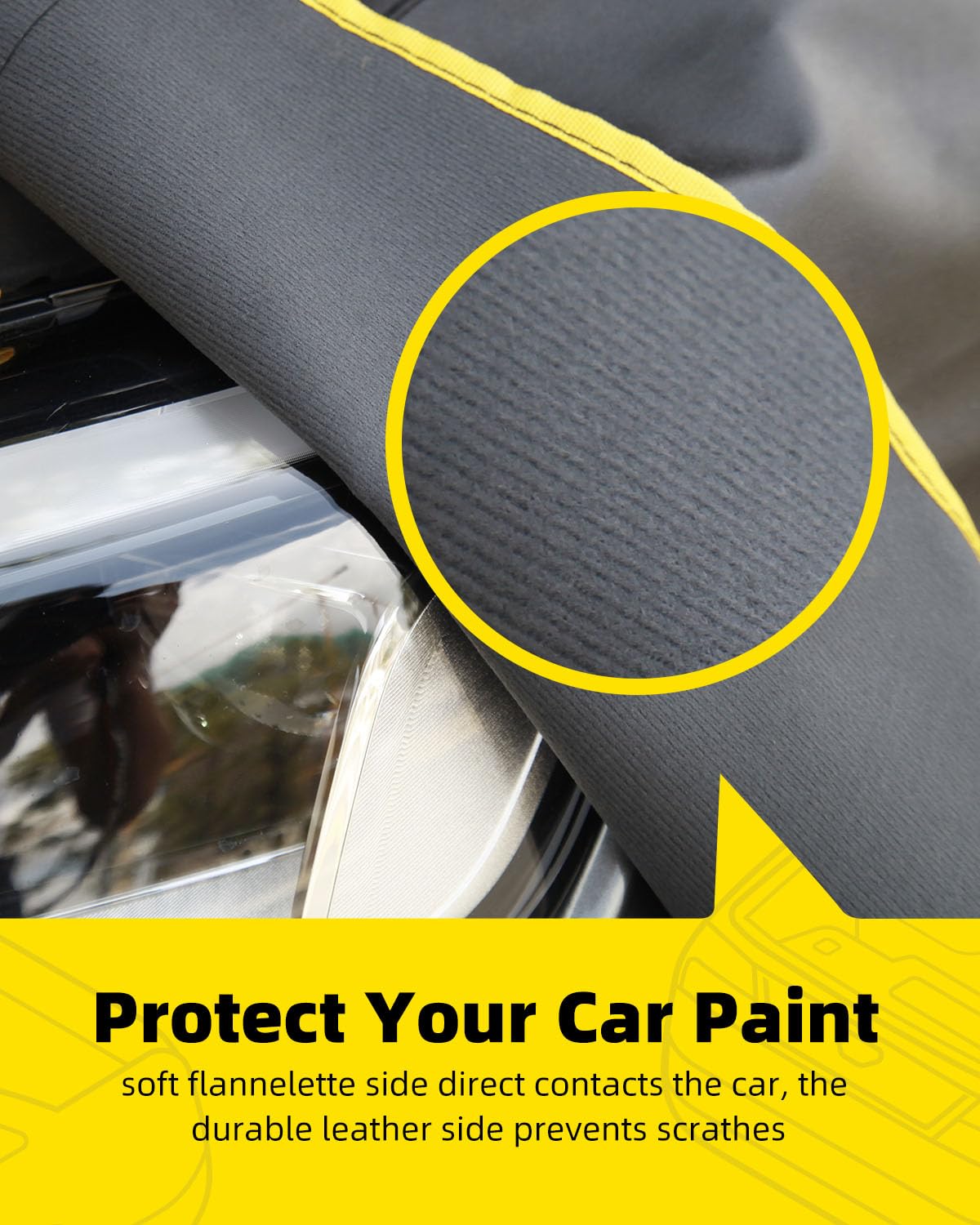Joiify large cover fitted on SUV providing full front end protection