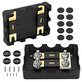 Joinfworld front view of ANL fuse holder showing compact sealed assembly and easy mounting