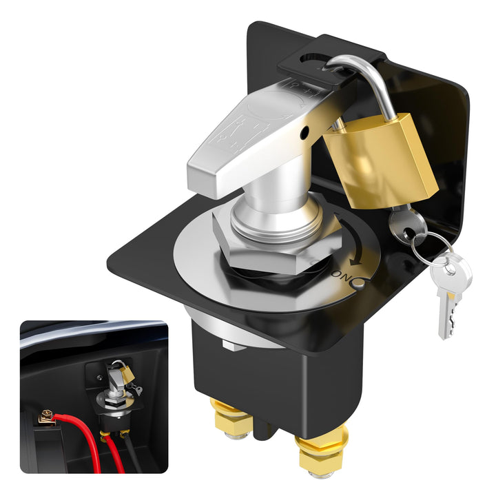 Joinfworld front panel switch showing on/off handle and mounting benefits