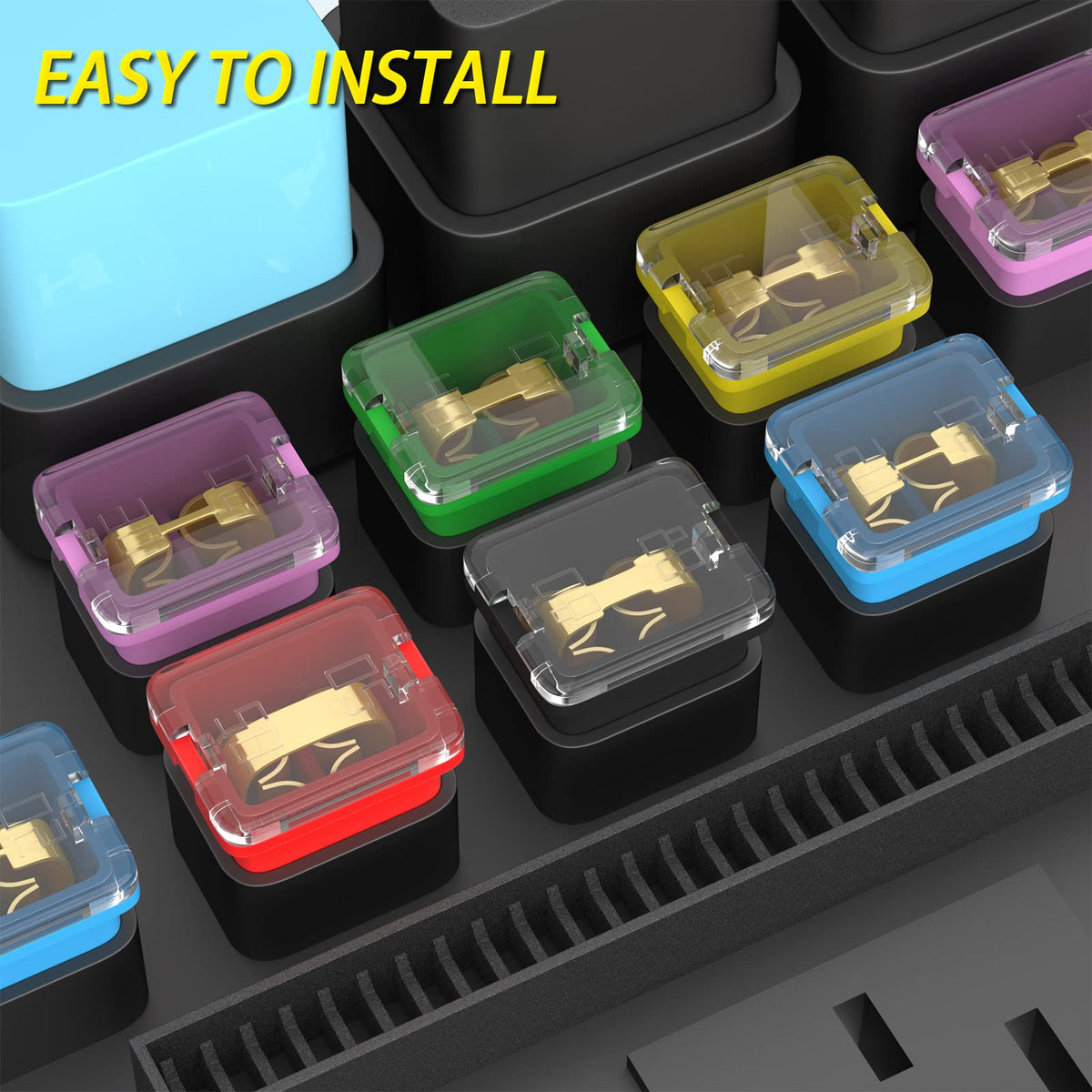 Joinfworld fuses installed in a vehicle fuse box demonstrating correct fit and safety